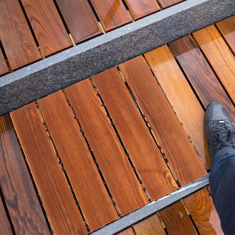 LOONGFIELD Carreaux de terrasse à emboîtement de patio, tuiles de