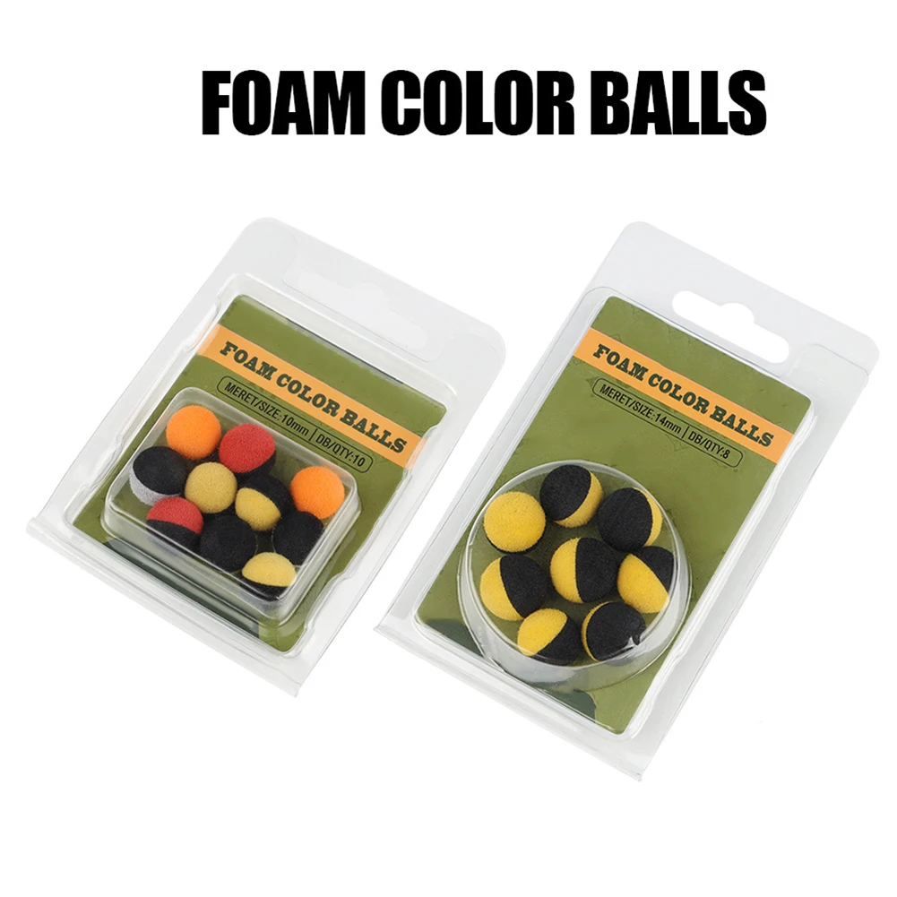 

10pcs/8pcs Carp Fishing EVA Bait Floating Ball Foam Ball Bait Float Rig Feeder Carp Fishing Bait Terminal Tackle Accessories