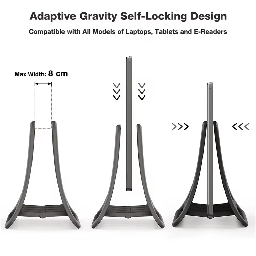 유니버설 수직형 노트북 스탠드 접이식 태블릿 데스크탑 스탠드 맥북 에어 프로 아이패드 레노버 델 지원 홀더