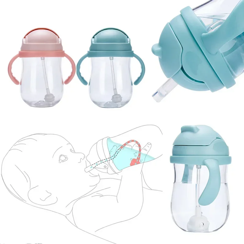 Silicone Feeding Kids Toddler Newborn Baby Drink Cups Water Bottles Kids Drinking Sippy A Cup with Straw Infantil Drinker water bottle drinking cup water cup silicone cups feeding cup