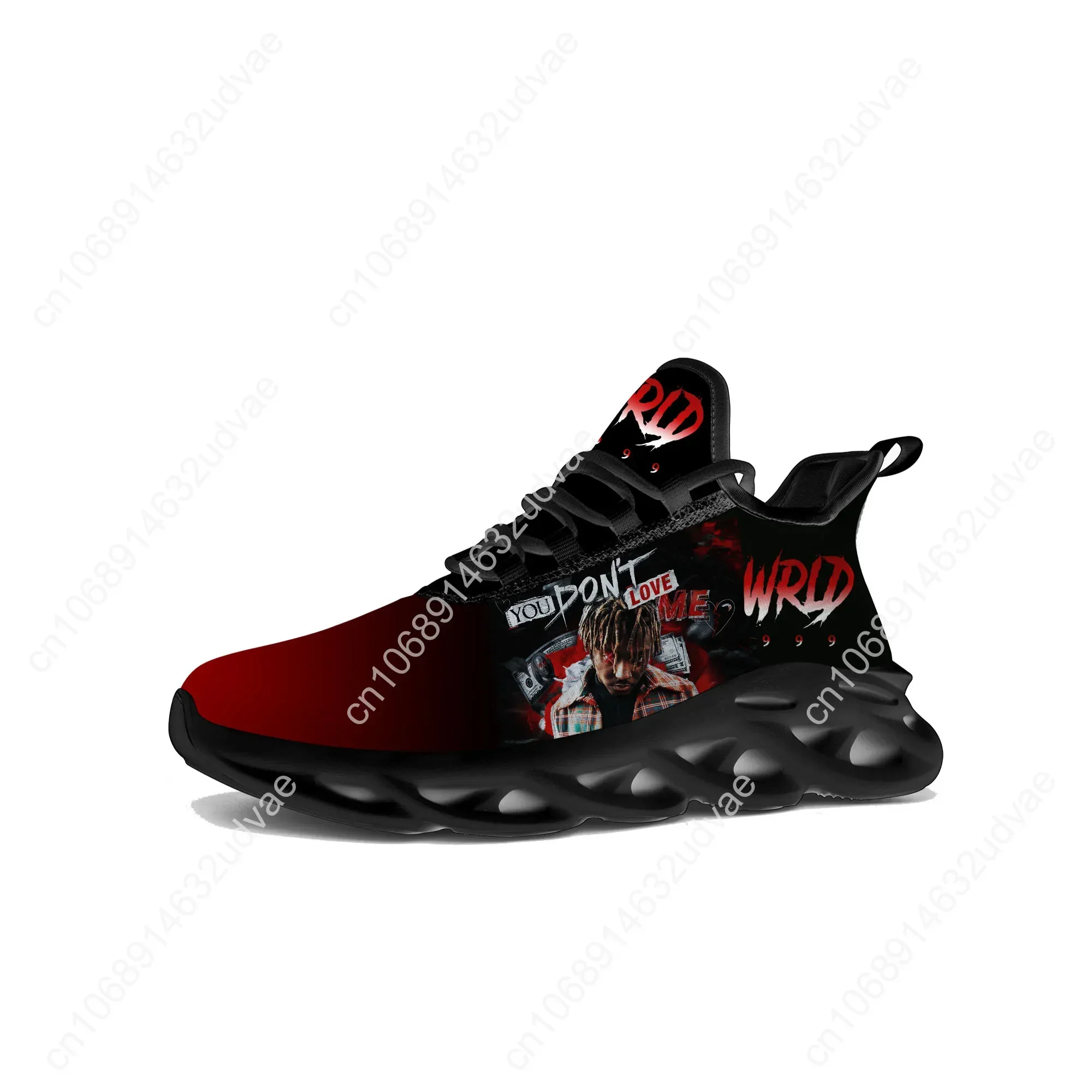 Juice Wrld 999 Hip Hop Rapper Flats Sneakers Mens Womens Sports Running Shoes High Quality Custom Made Sneaker Customized Shoe