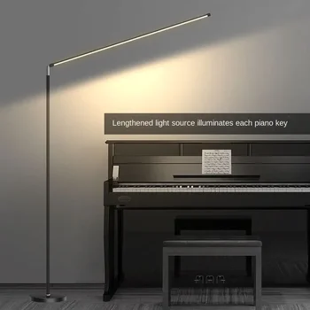 Minimalism LED Floor Lamp Super Bright Reading Lamp Living Room Bedroom Bedside Vertical Lamp Floor Piano Lighting Fixture 4