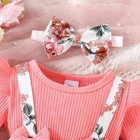 Dress For Kids 3 Months - 3 Years old Birthday Korean Style Long Sleeve Cute Floral Princess Formal Dresses Ootd For Baby Girl 6