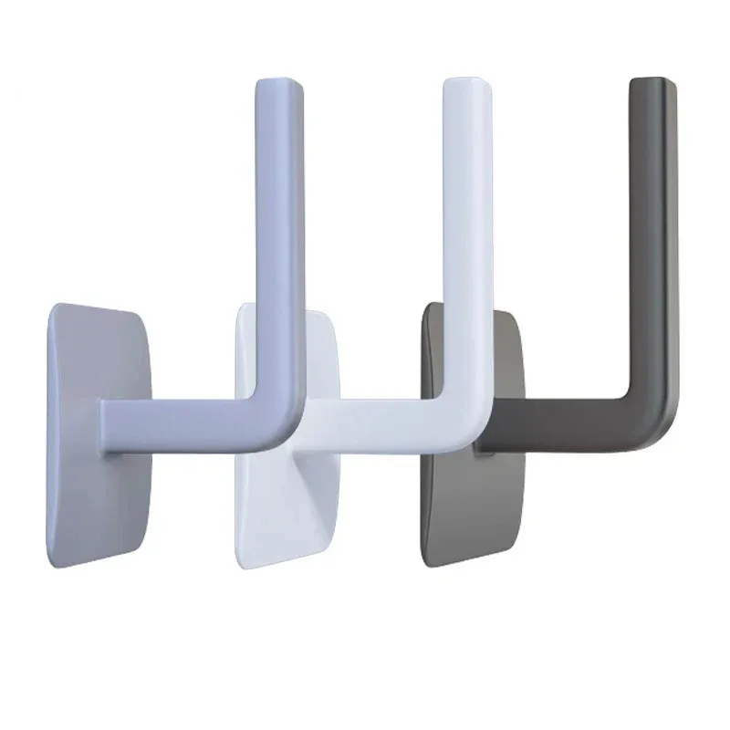 Kitchen Self-adhesive Accessories Under Cabinet Paper Roll Rack Towel Holder Tissue Hanger Storage Rack For Bathroom Toilet