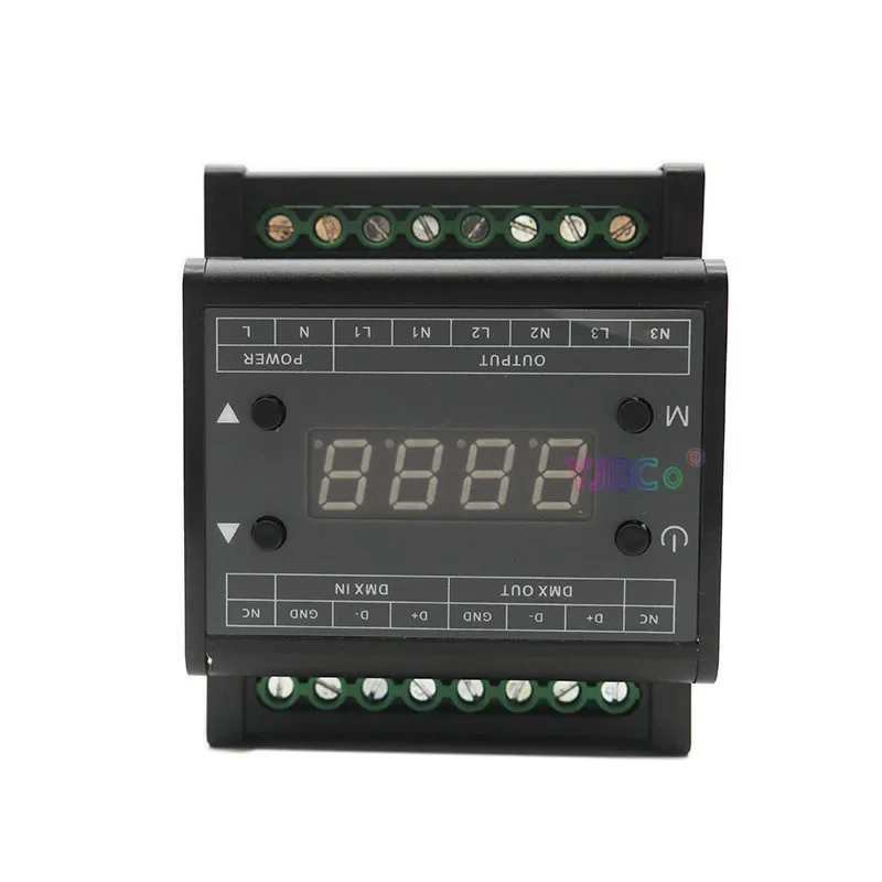 Description Picture 2 of itemDMX302 LED High voltage DMX triac Dimmer AC 110V 220V brightness Controller 50Hz/60Hz Output 3channels 1A/CH for led panel light
