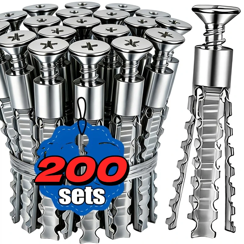 6/8mm 중공벽용 확장 파이프 금속 확장 나사 키트 셀프 태핑 나사 파이프 드릴링 플러그 패스너 볼트 앵커