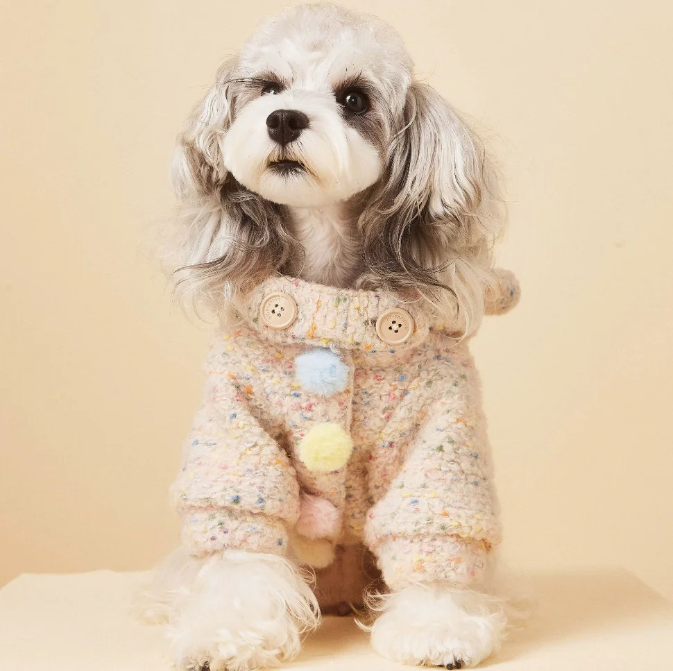 Padded Puppy Cat Clothes With D Rings Winter Warm Dog Jacket for Small Dogs Chihuahua Vest French Bulldog Coat Yorkie Outfits