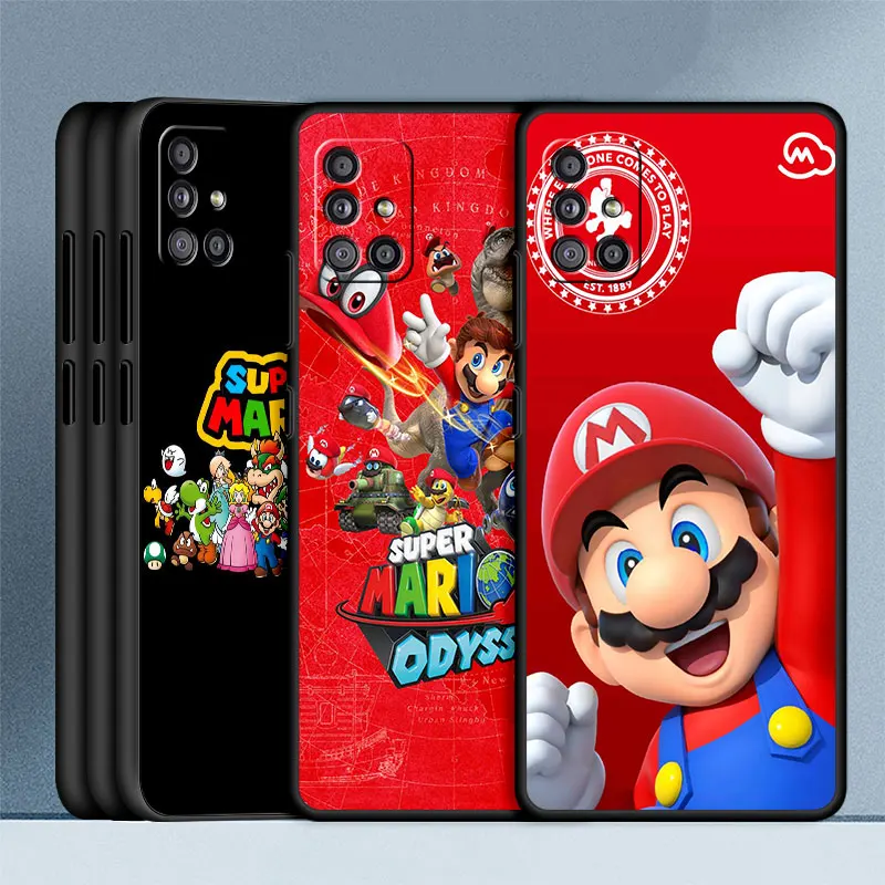 

TPU Case For Samsung Galaxy A52 A53 A34 A22 A32 A54 A51 A50 A12 A13 A14 A21s A23 A71 Silicone Phone Cover Mario Bros Game Funda