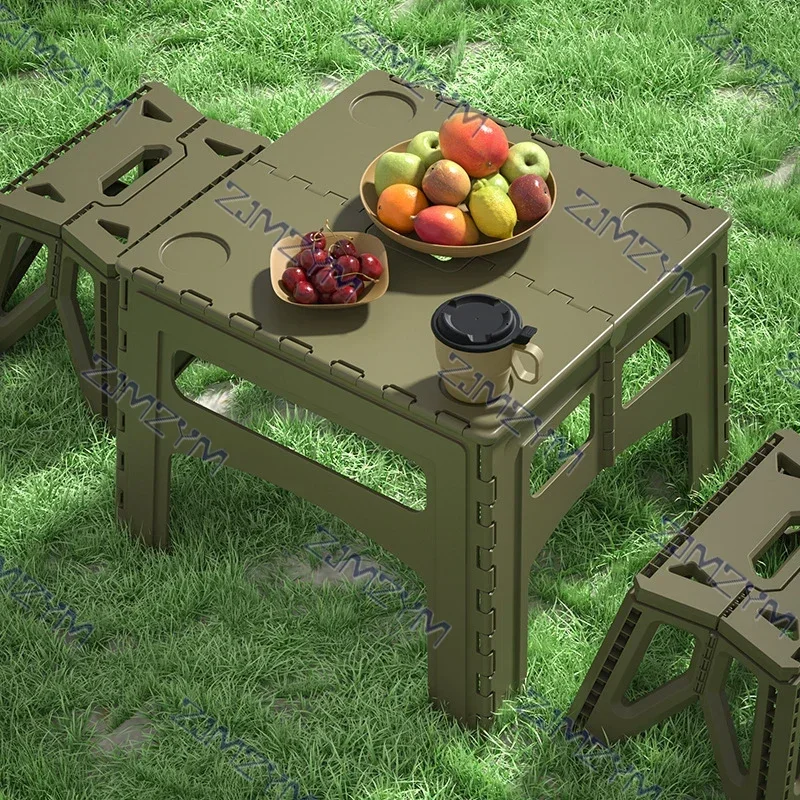 Outdoor Folding Table Portable Camping Plastic Table Set Simple Picnic Equipment Supplies foldable table