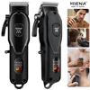 Professional Barber Electric Hair clipper LED display screen UBS charging Trimmer Powerful electric hair clipper trimmer tool 1