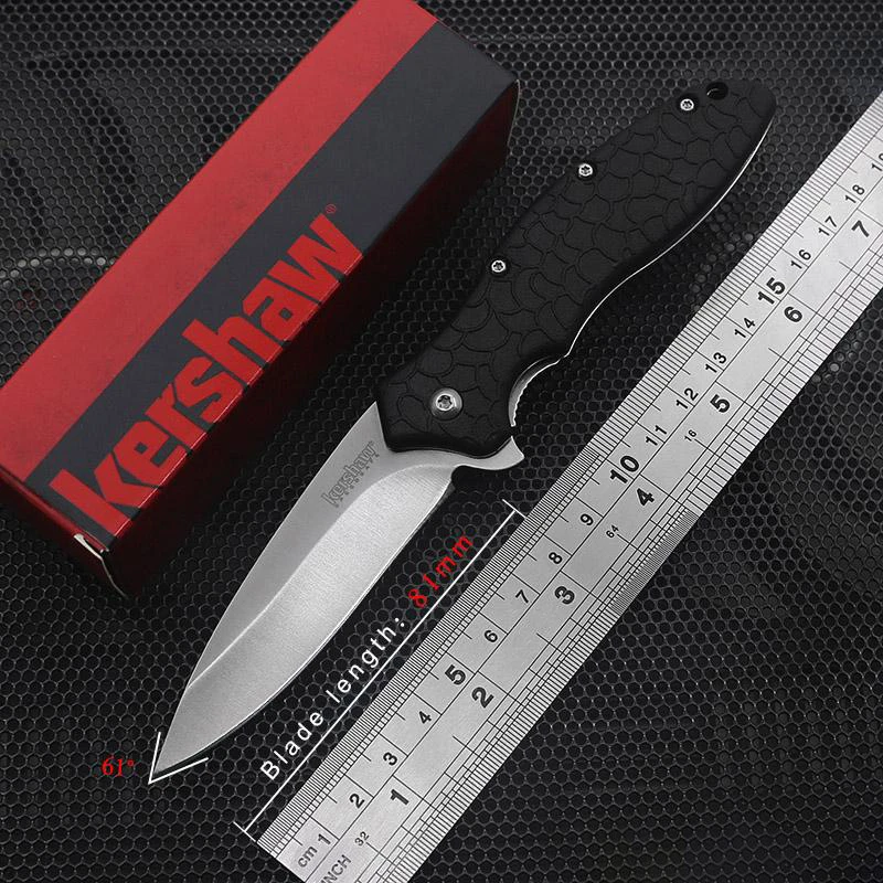 Kershaw 1830 Tactical Folding Knife 8Cr13Mov Blade 58HRC Outdoor