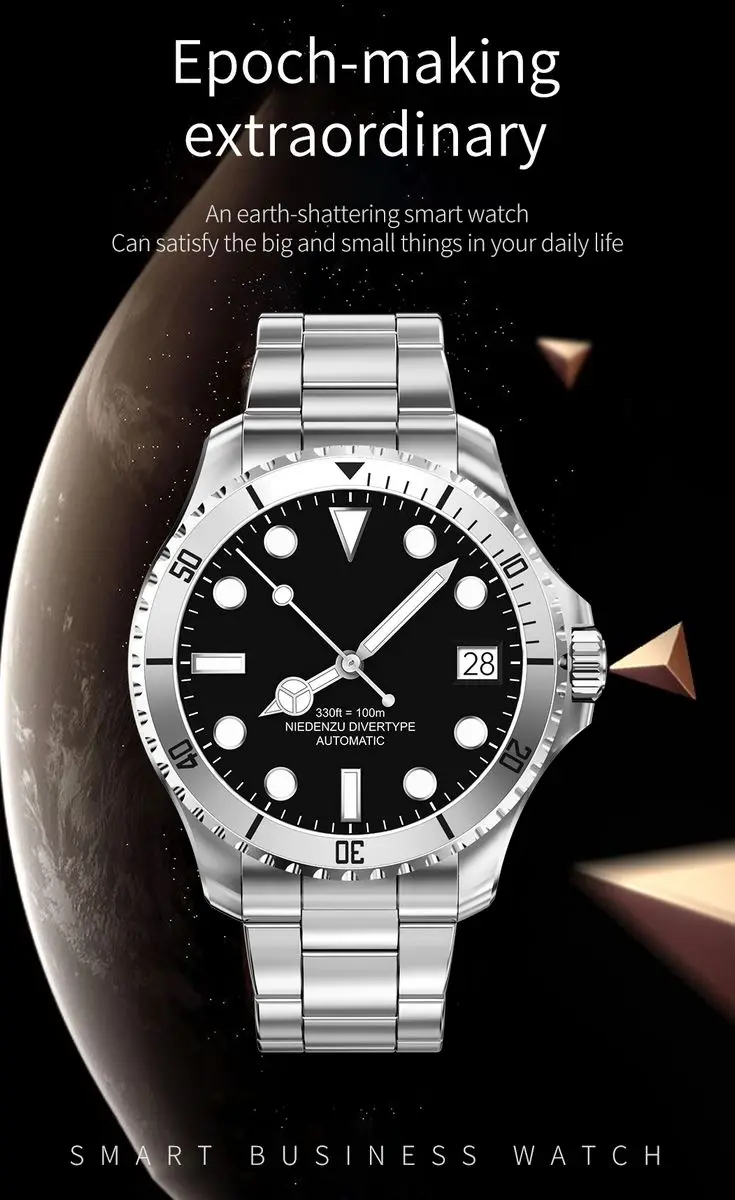 2022 New Smart Green Watch for Men Business Fashion Movement Heart Rate Fitness IP68 Smart Bracelet for Xiaomi Phone Android IOS