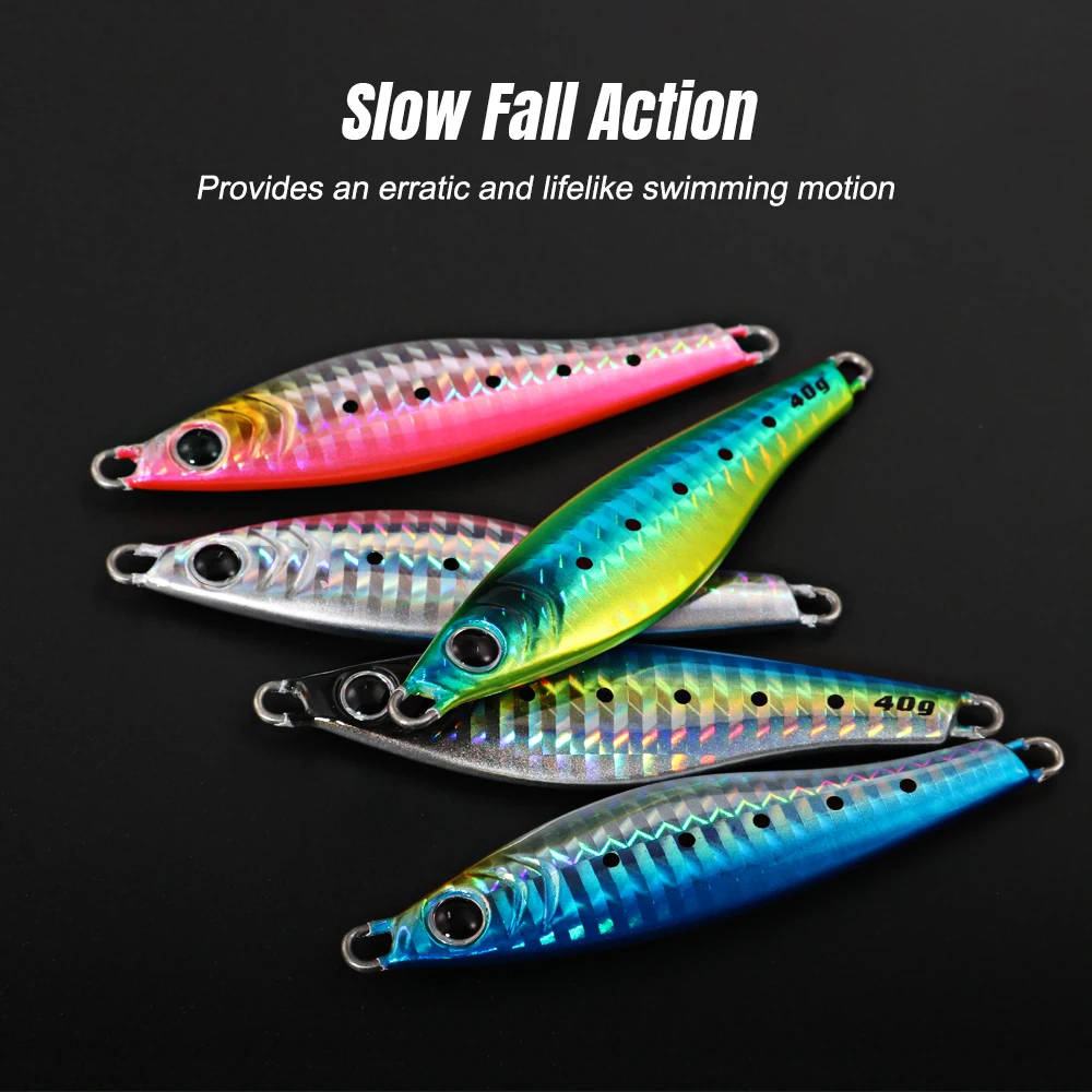 Fishing lure JIGGING PRO 20g 30g 40g 60g JUGULO Wide Casting Jig Slow Fall Shore Jigging UV Coating Metal Jig
