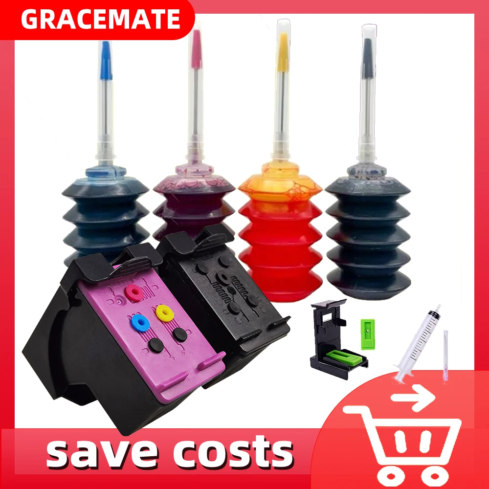 Gracemate 64 Xl Refill Ink Cartridge Replacement For Hp 64xl Envy Photo