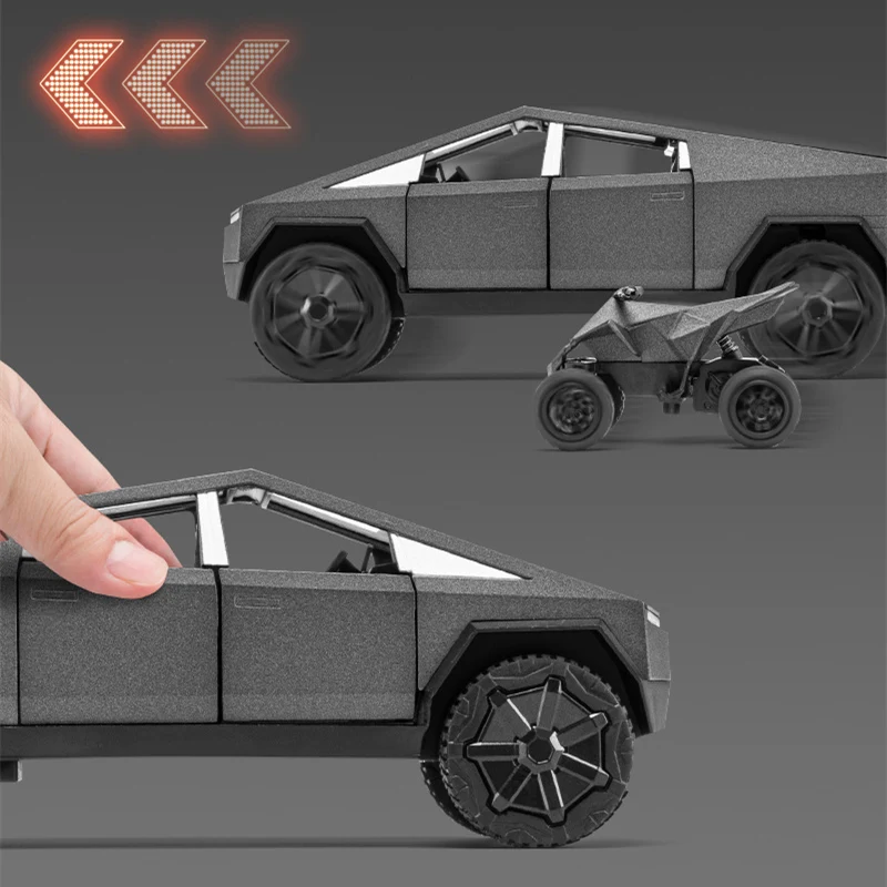 1:32 Cyber toy truck Car Model Alloy Car Die Cast Toy Car Model Sound and light Children's Toy Collectibles 6