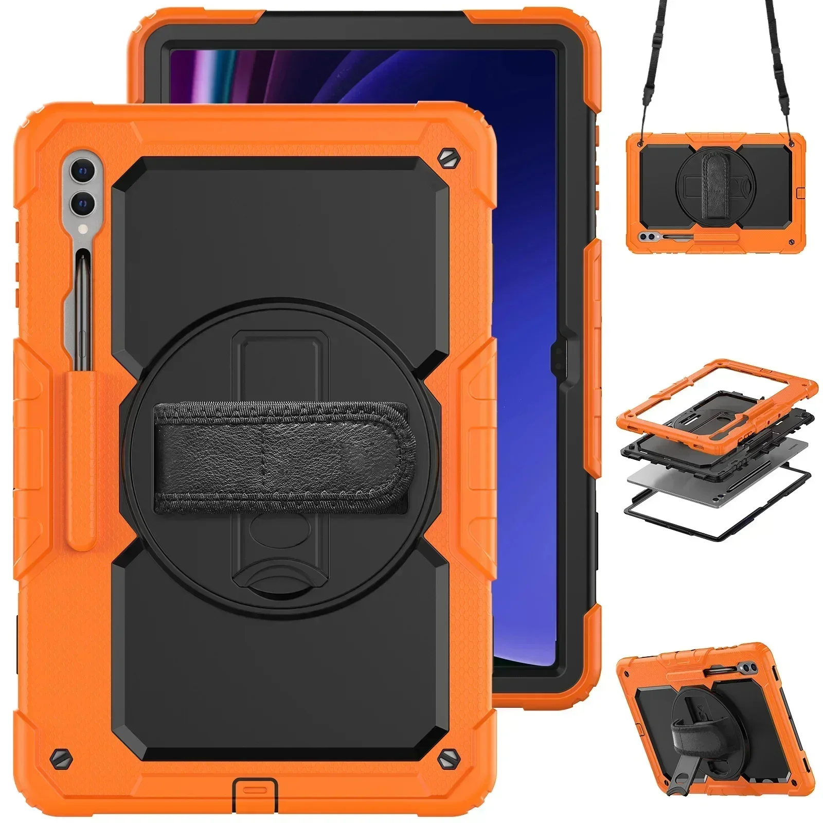 Heavy Duty Shockproof Protective Tablet Case with Screen Protector, 13.1″