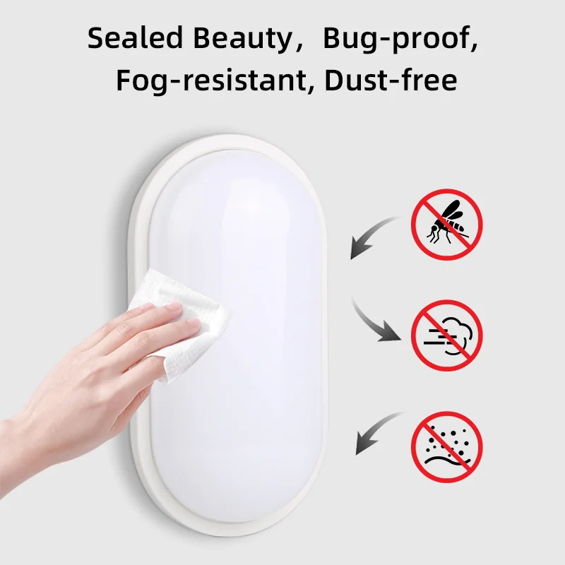LED Wall Lights 110-265V Bathroom Wall lamp IP44 Waterproof Ceiling Lamp Bedroom Corridor Night Light for Outdoor Home Lighting