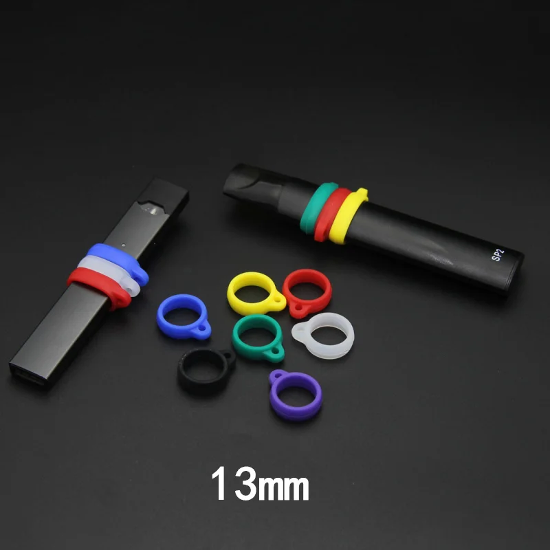 13mm 작은 분실 방지 로프 미니 솔리드 컬러 실리콘 매는 밧줄 탄성 실리콘 매는 밧줄 반지