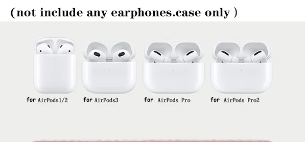 For apple airpods pro 2 3rd Case flower & fashion silicone