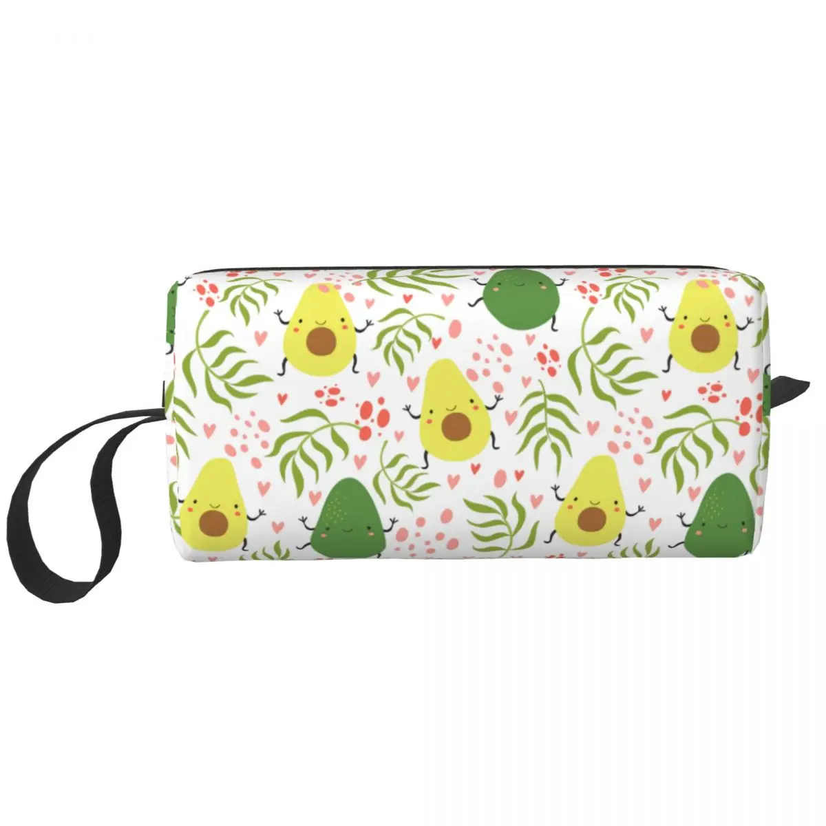 

Avocado Pattern Makeup Bag Women Travel Cosmetic Organizer Fashion Fruit Vegan Storage Toiletry Bags Dopp Kit Case Box