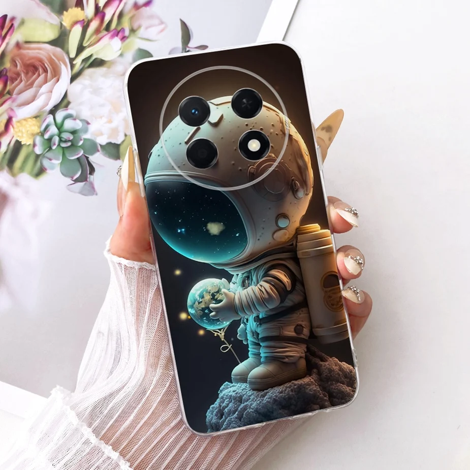 Cute Cat & Peacock Painted Soft Silicone Case - Enhanced Protective Cover