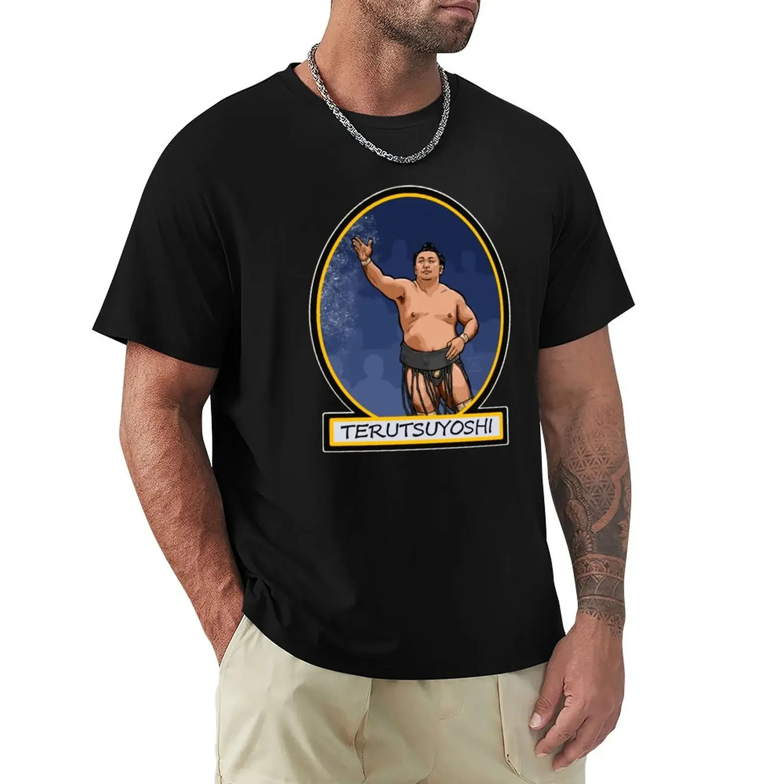 

Terutsuyoshi - sumo Classic T-Shirt for a boy blanks mens clothes kawaii clothes vintage quick-drying t shirts men