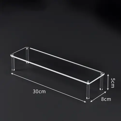 1-5 Tier Acrylic Display Risers Clear Shelf Doll Clay Figurine Display Stand for Desserts Perfume Organizer Showcase W-10 - Image 18