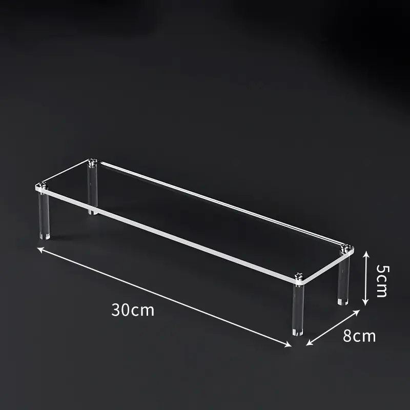1-5 Tier Acrylic Display Risers Clear Shelf Doll Clay Figurine Display Stand for Desserts Perfume Organizer Showcase W-10 - Image 18