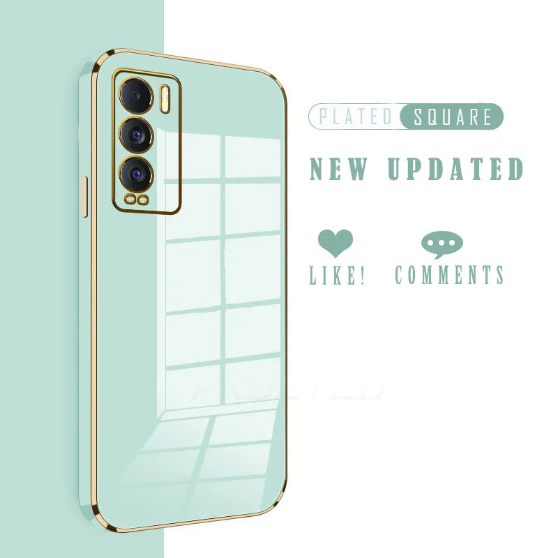 Luxury Glossy Plated Full Cover Soft Phone Case