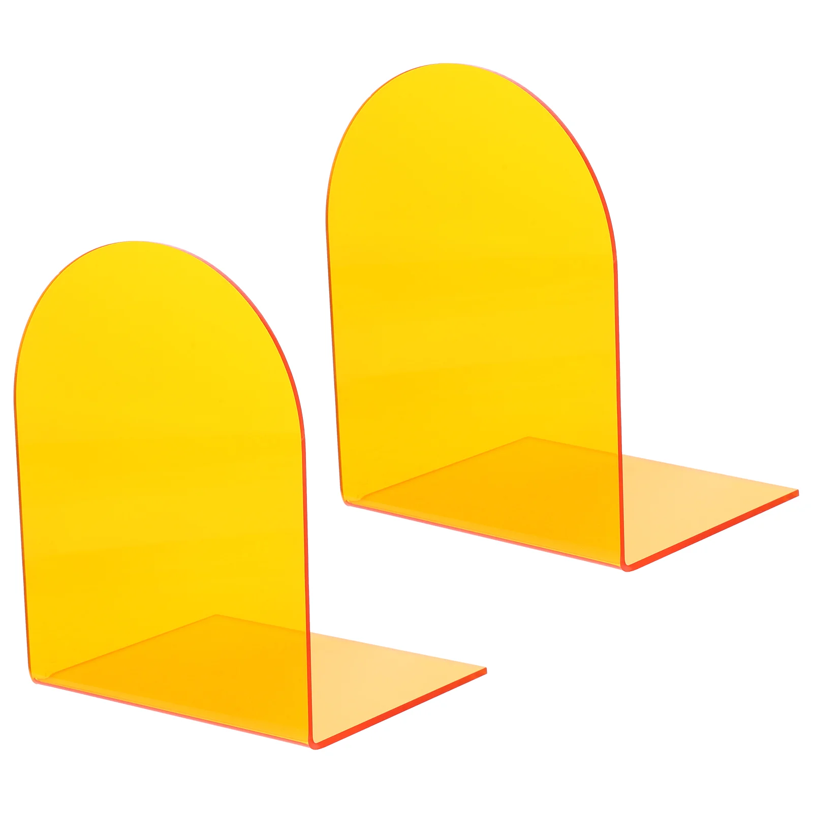 

Clear Acrylic Book Ends Non-Skid Bookends Office Home Book Stopper Book Holders Book Organizer Shelves Desk Book Video Games