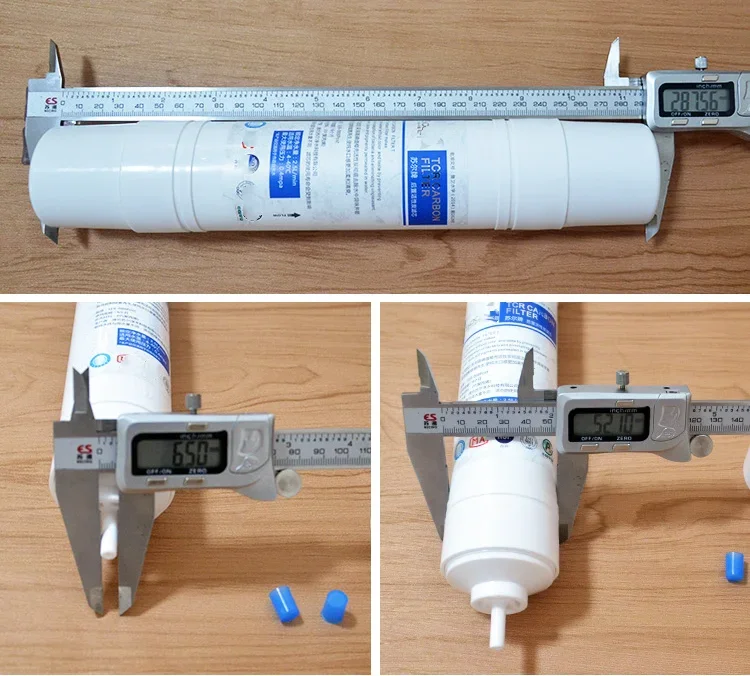 SOOEL T33 Quick Connect INLINE COCONUT Carbon Post WATER FILTER Cartridge With 2 fitting Water Purifier REVERSE OSMOSIS