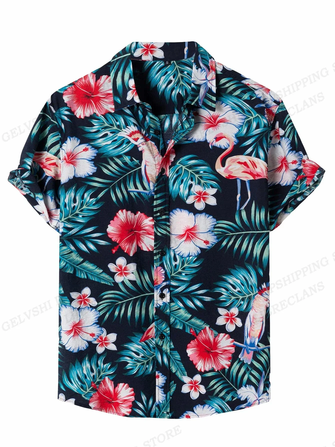 

Floral Men's Shirt 3D Print Fashion Shirt Hawaiian Style Casual Short Sleeve Beach Shirt Cuban Lapel Shirt Top Mens