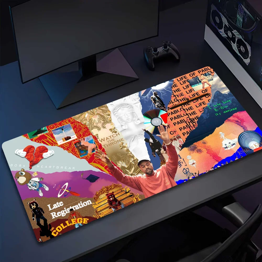 Mousepads West Non-slip Lockedge Officetudent Gaming Rapper Thickened Large Writing Pad Cushion Ye Kanye Mouse Pad 5