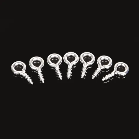 Pcs Small Sheep Eyes Nail Screw Tiny Mini Eye Pins Hooks Eyelets  for Beaded Pendant Screw Findings Jewelry Accessories