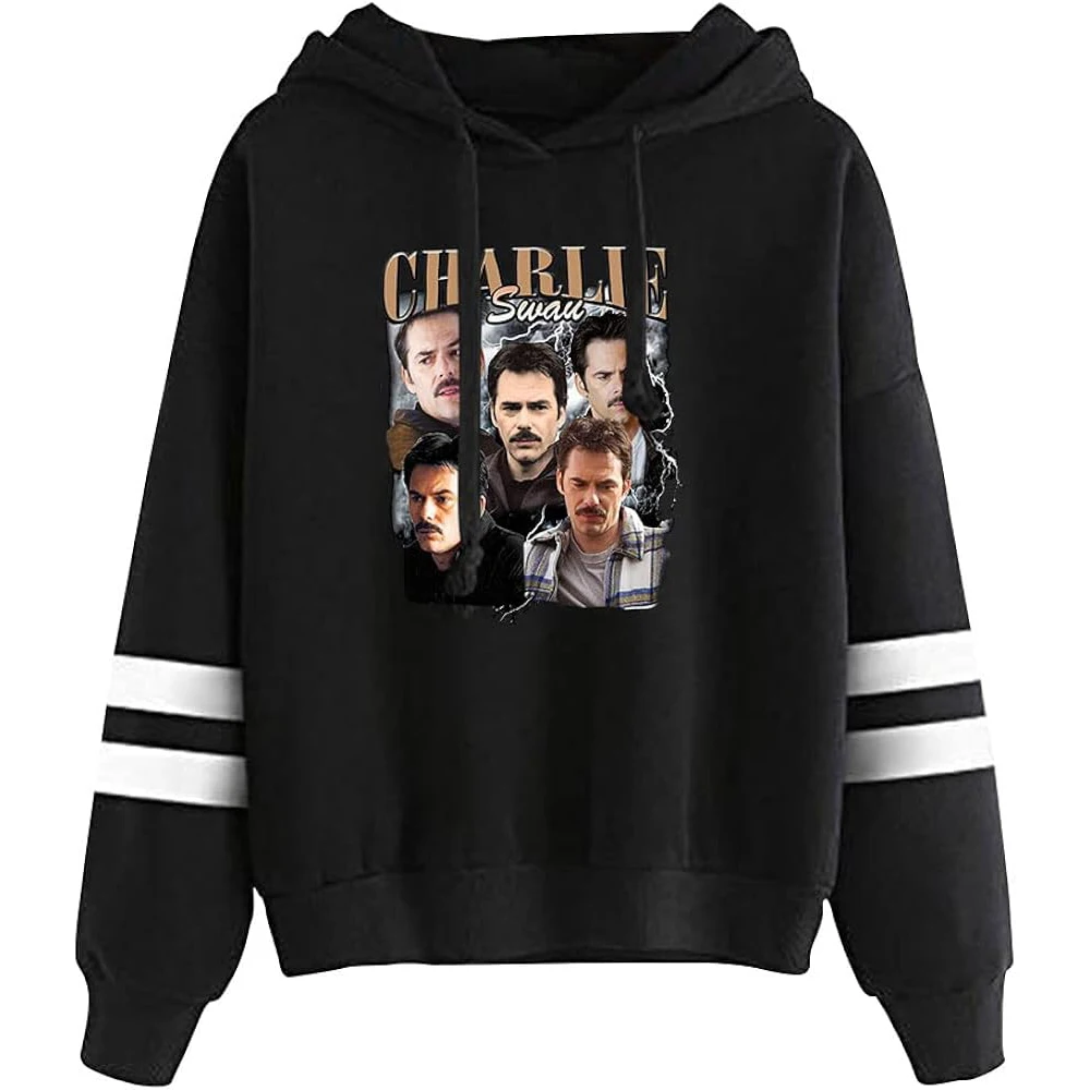 

Charlie Swan Pullover Hoodie Unisex Hooded Sweatshirt Long Sleeve Fashion Tracksuit