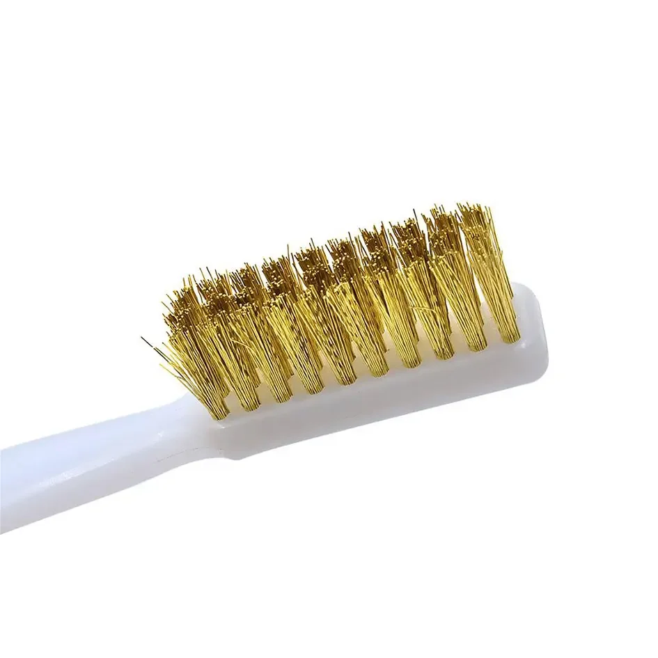 5pcs 3D Printer Accessories Cleaner Tool Copper Wire Toothbrush Copper Brush Handle for Nozzle Block Hotend Cleaning Parts
