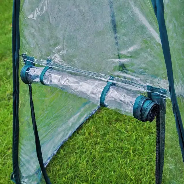 Mini Összecsukható Átlátszó Virágterem Üvegházhatású Esőálló Szigetelő Fészer Erkély Kültéri Zamatos Zöld Kapor Burkolat - Image 4