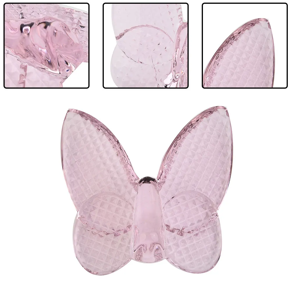 

Butterfly Wings Fluttering Glass Crystal Papillon Lucky Butterfly Glints Vibrantly With Bright Color Ornaments Home Decore