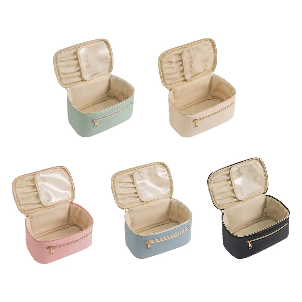 

Stylish Cosmetic Storage Bags - Store And Beauty Essentials In Style And Elastic Straps To Secure Items Without Shaking pink