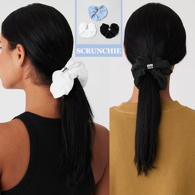 Yoga Women's Hair Accessories Elastic Headband Large Solid Color Band Elastic Bundle Ponytail Headband Gym Headband Letter Logo