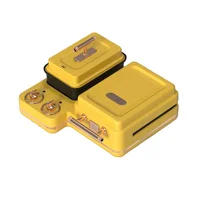 MUDIT Multi-functional Household Sandwich Light-oil Food Machine Small 4-in-1 Waffle Toaster Breakfast Machine 1
