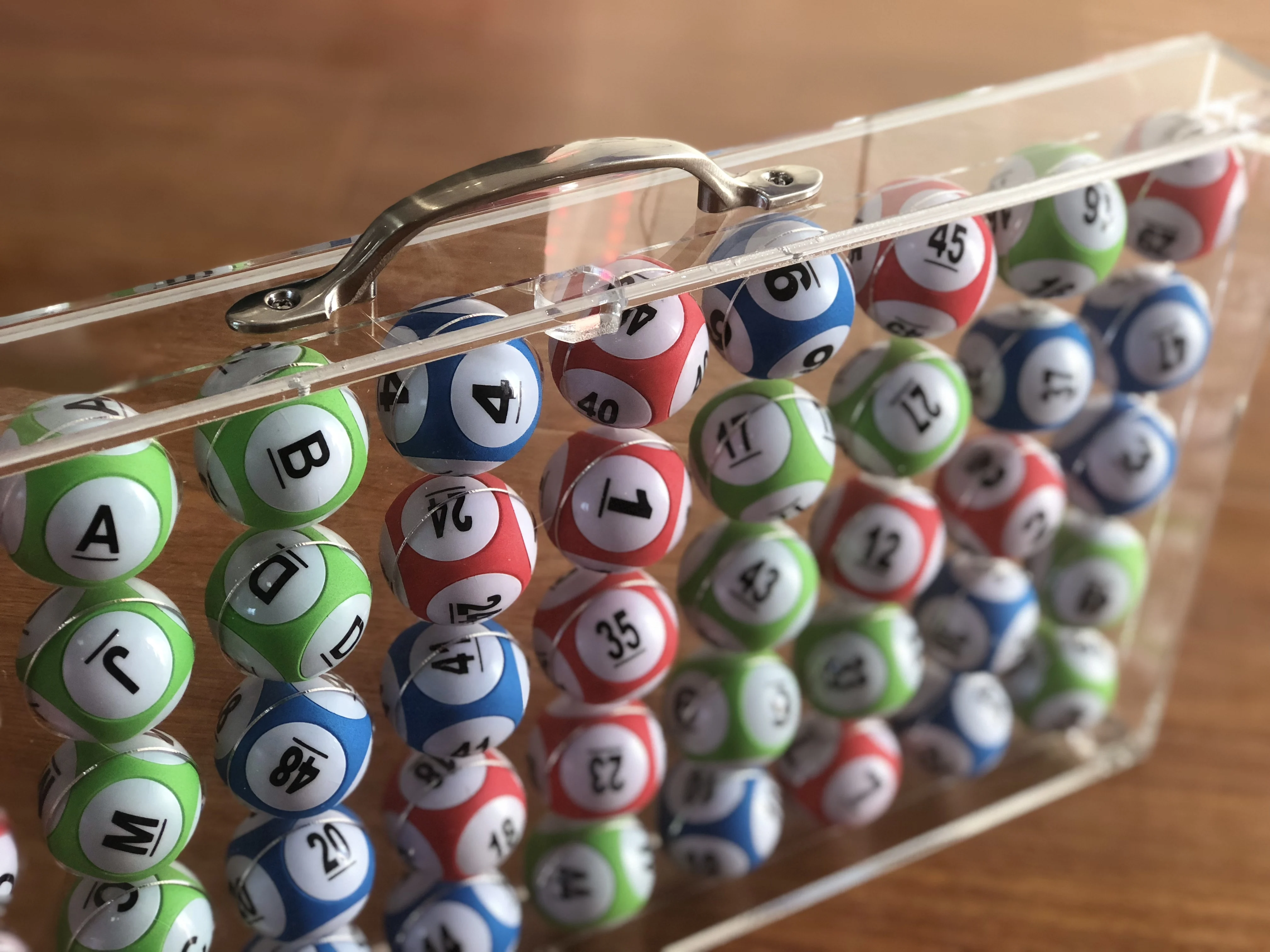 Acrylic ball box 50 ball storage box table tennis bingo