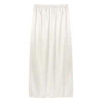 Sous-jupe lisse pour femmes, ceinture élastique, jupon, jupe intérieure, demi-jupes antidérapantes, jupes en Satin solide pour robe de soirée 5