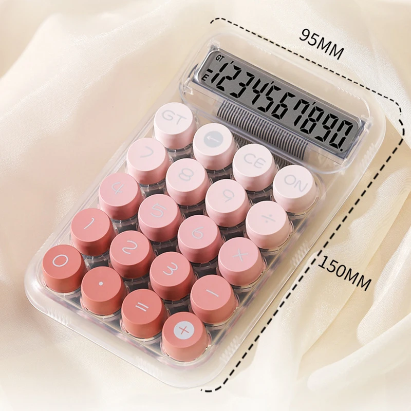 Dopamine 휴대용 타자기 영감 계산기 화면, 사무실 학교 가정용 빈티지 데스크탑 문구