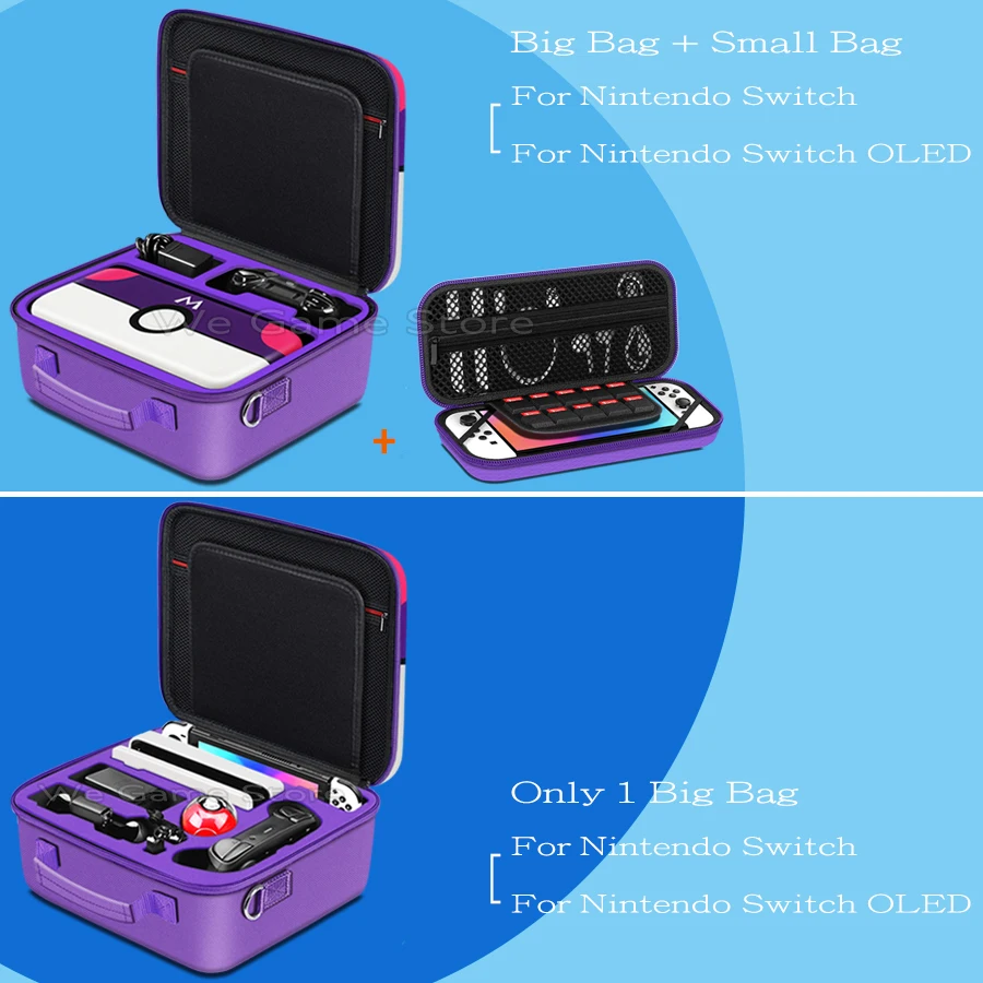 Maleta de Viagem para Nintendo Switch Oled Console Armazenamento Portátil Messenger Bolsa Shell Rígido Gaming Acessórios Alta Qualidade - Image 4
