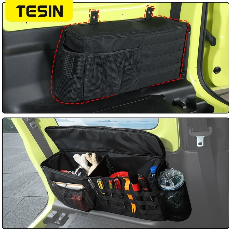Car Trunk Side Organizer Storage Bag Fit For Suzuki Jimny 2019 Up Stowing Tidying Buy Cheaply On