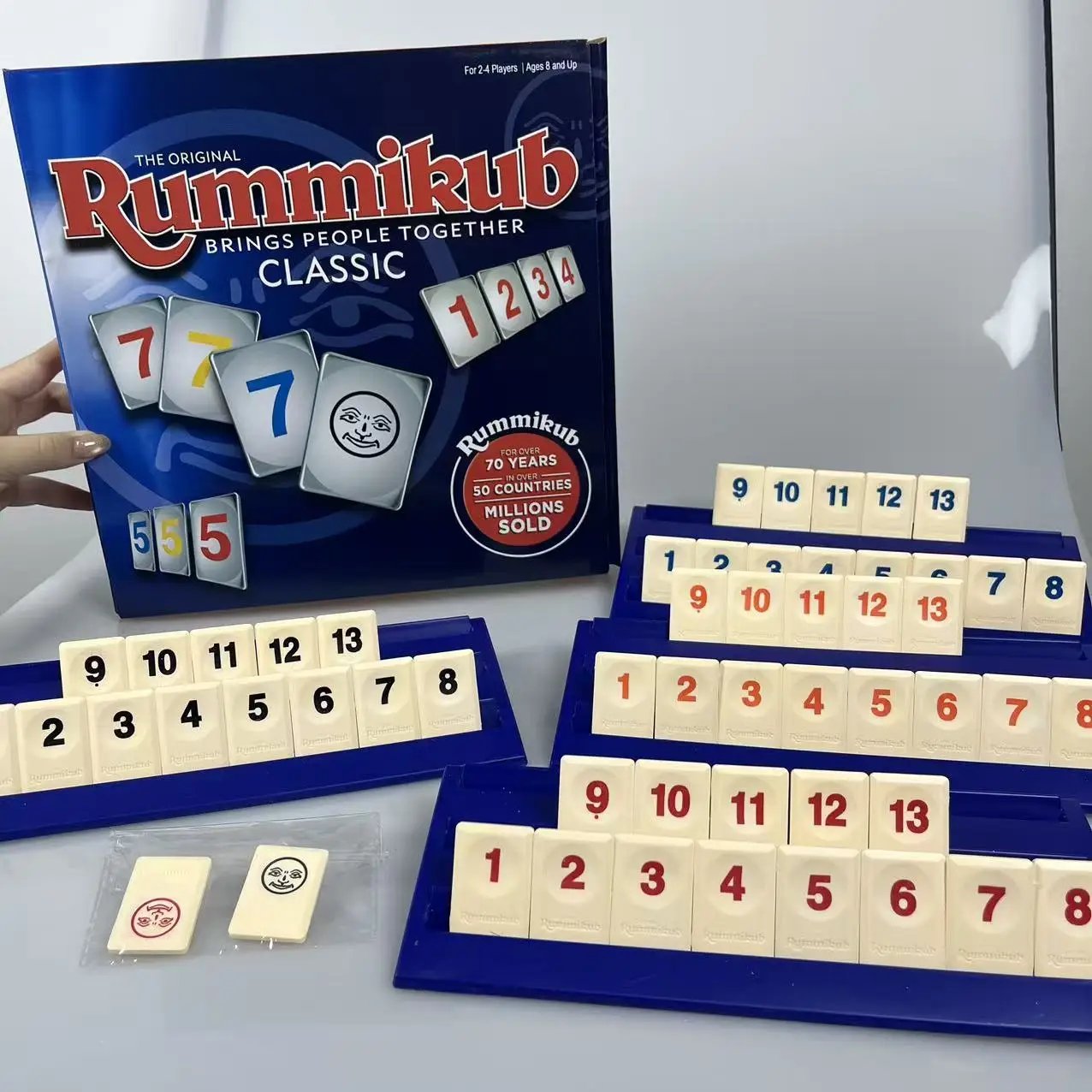 Gioco da Tavolo Classico in 3 Stili, Gioco di Strategia Numerica per Riunioni di Amici e Viaggi - immagine 4