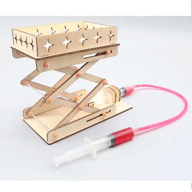 子供のための油圧式リフトテーブルモデルキット,電気木製科学実験,教育 