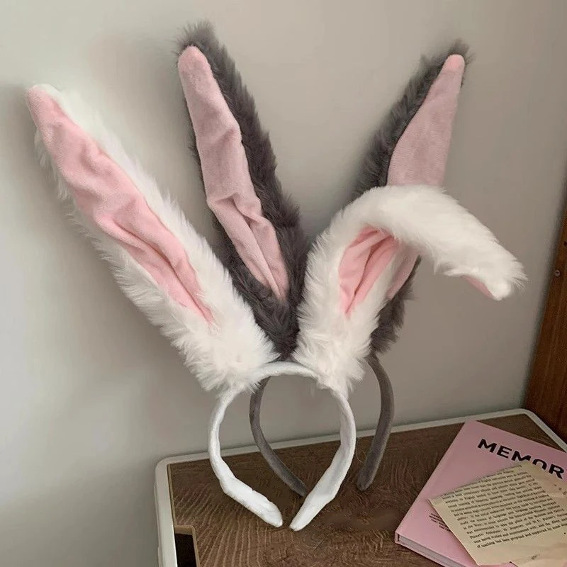 Cerchietto orecchie coniglio singolo per Pasqua accessorio