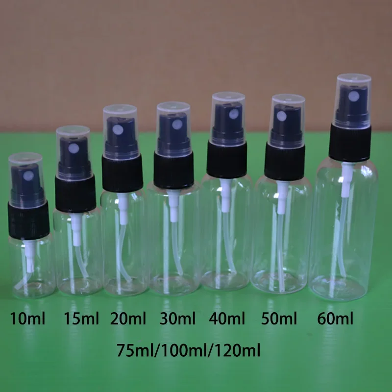 

10ml 20ml 30ml 50ml 60ml 100ml 120ml Plastic Spray Bottle Makeup Perfume Water Face Toners Atomizer Empty Refillable Container